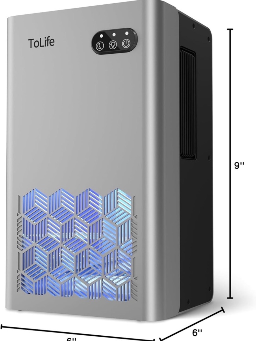 ToLife Compact Dehumidifier - Silver